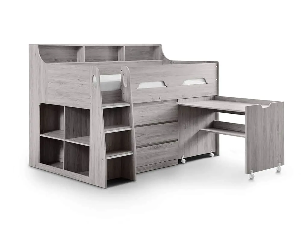 Julian Bowen Julian Bowen Jupiter Grey Oak Mid Sleeper Bed Frame