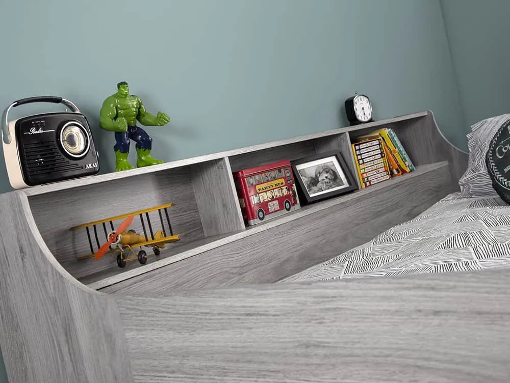 Julian Bowen Julian Bowen Jupiter Grey Oak Mid Sleeper Bed Frame