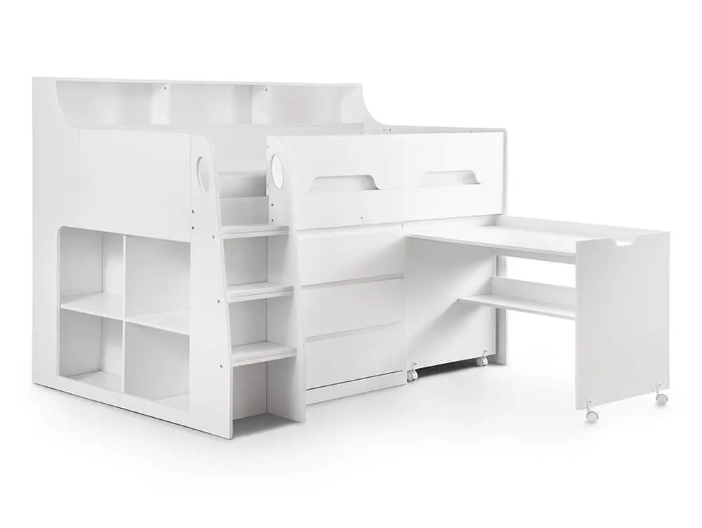 Julian Bowen Julian Bowen Jupiter White Mid Sleeper Bed Frame