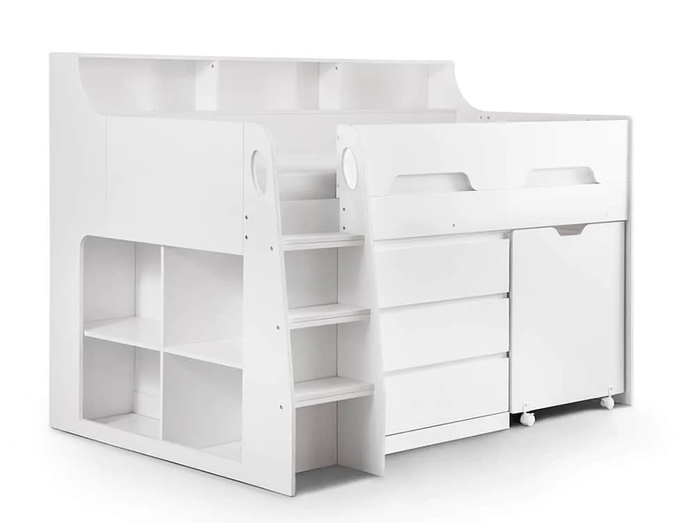 Julian Bowen Julian Bowen Jupiter White Mid Sleeper Bed Frame