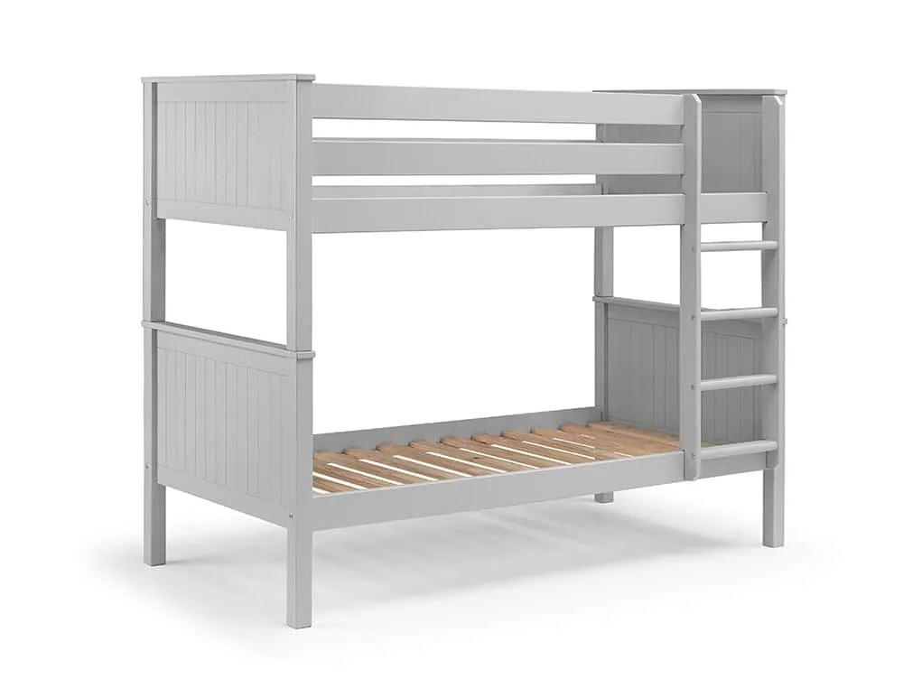 Julian Bowen Julian Bowen Maine 3ft Single Dove Grey Wooden Bunk Bed Frame