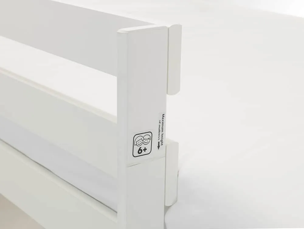 Julian Bowen Julian Bowen Nova White and Pine Wooden Bunk Bed Frame