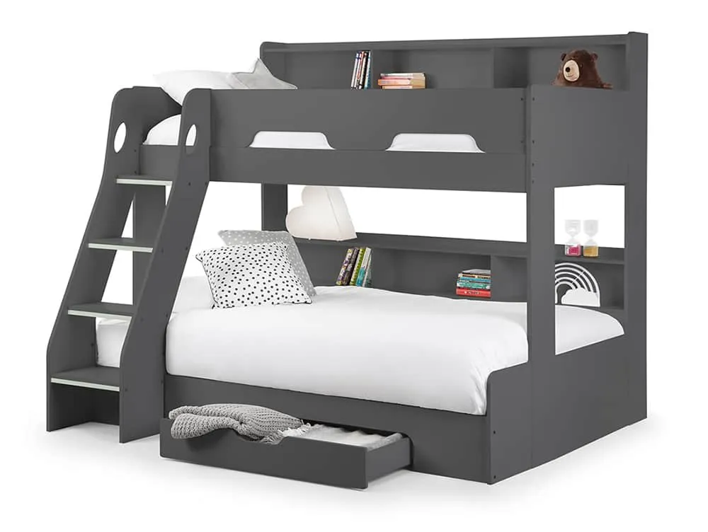 Julian Bowen Julian Bowen Orion Anthracite Wooden Triple Bunk Bed Frame