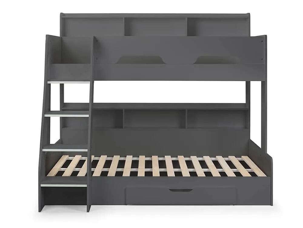Julian Bowen Julian Bowen Orion Anthracite Wooden Triple Bunk Bed Frame
