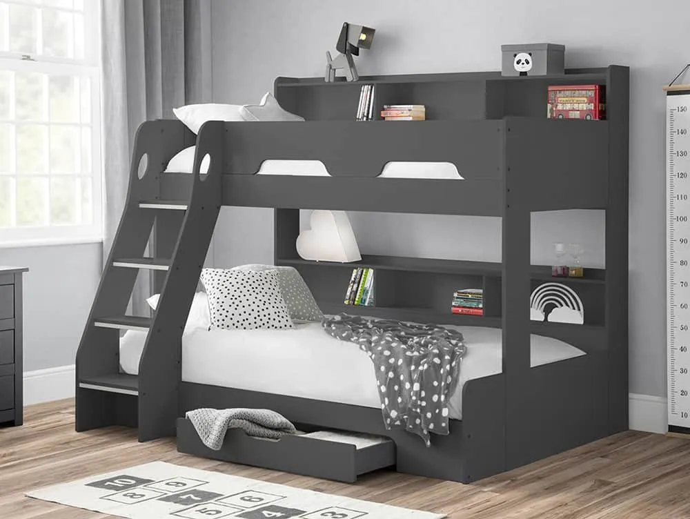 Julian Bowen Julian Bowen Orion Anthracite Wooden Triple Bunk Bed Frame