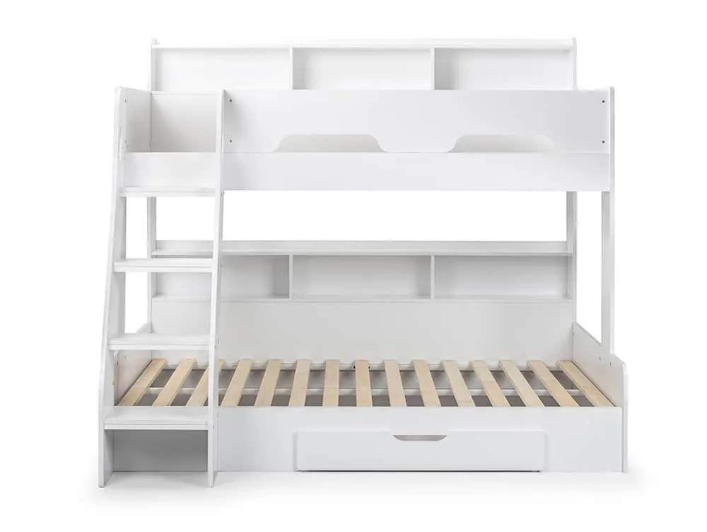 Julian Bowen Julian Bowen Orion White Wooden Triple Bunk Bed Frame