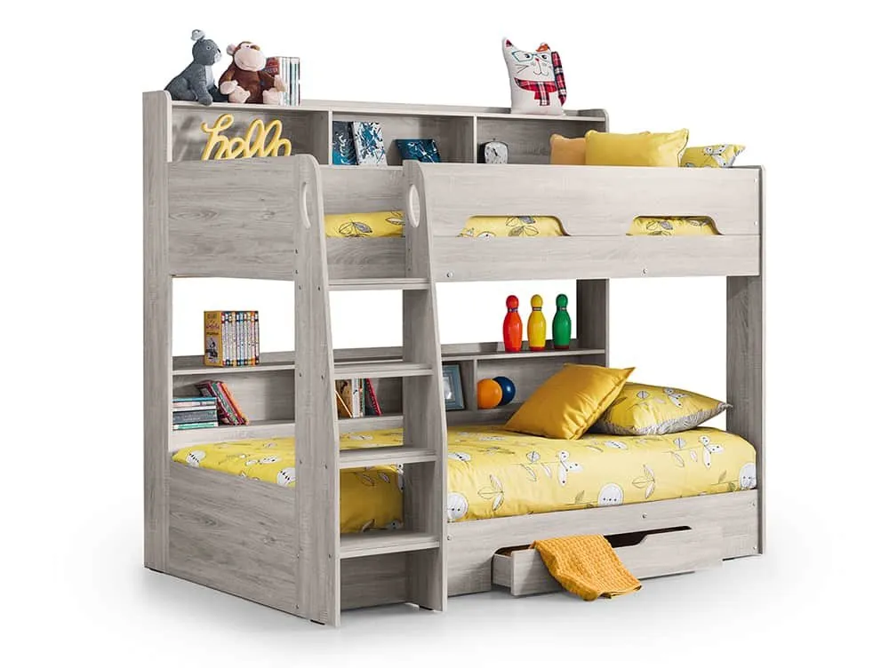 Julian Bowen Julian Bowen Orion Grey Oak Wooden Bunk Bed Frame