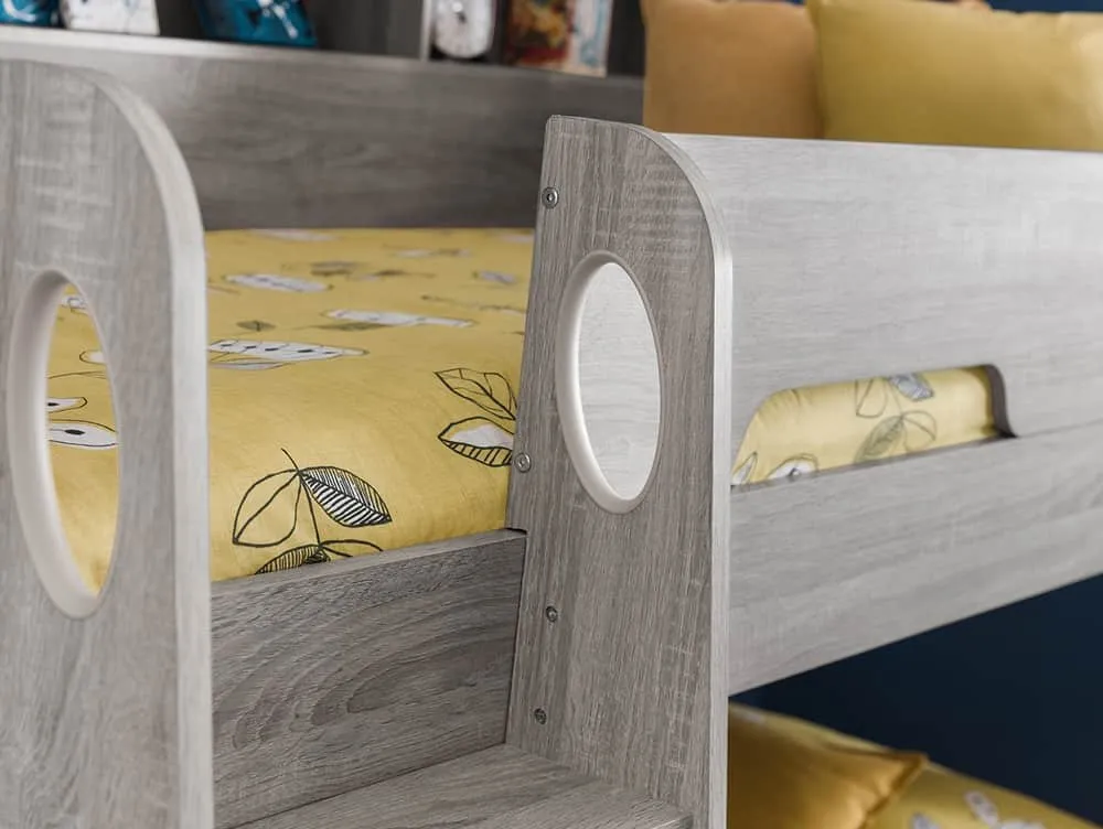 Julian Bowen Julian Bowen Orion Grey Oak Wooden Bunk Bed Frame