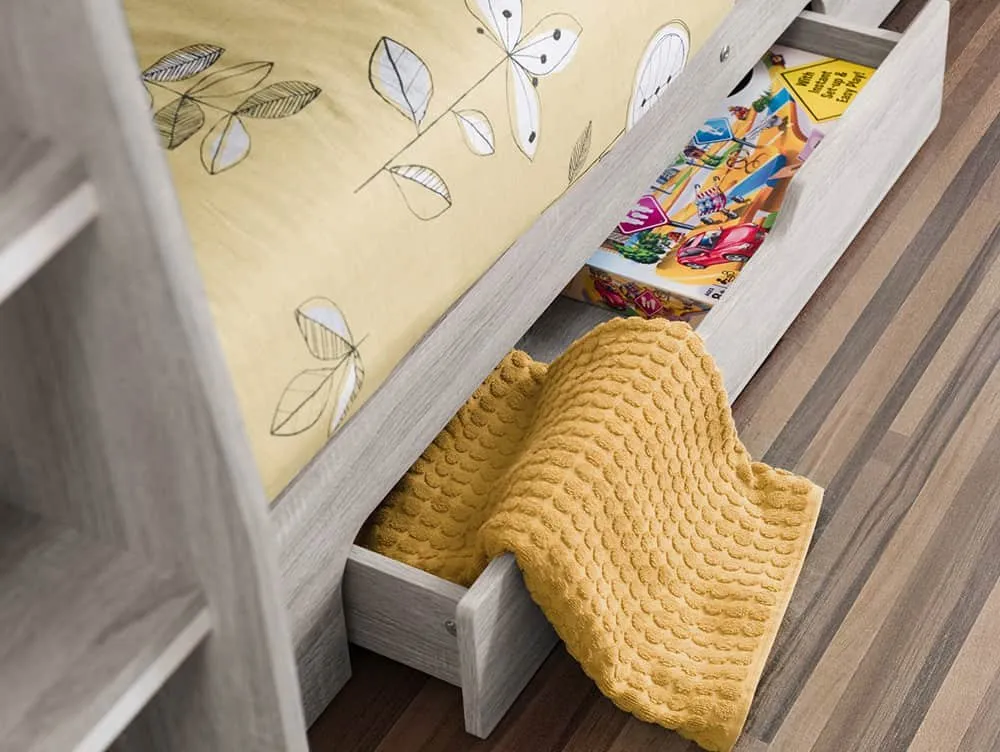 Julian Bowen Julian Bowen Orion Grey Oak Wooden Bunk Bed Frame
