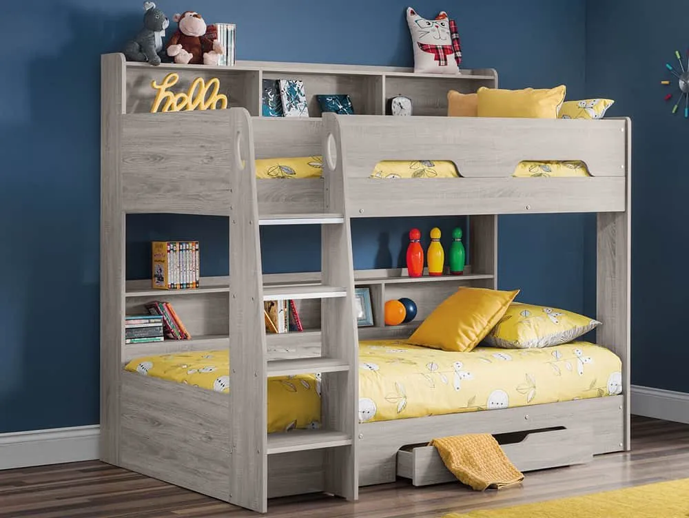 Julian Bowen Julian Bowen Orion Grey Oak Wooden Bunk Bed Frame