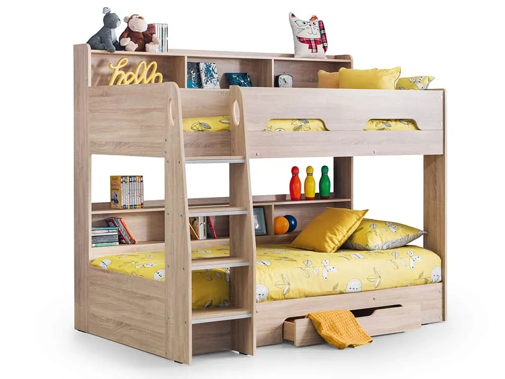 Julian Bowen Julian Bowen Orion 3ft Single Sonoma Oak Wooden Bunk Bed Frame