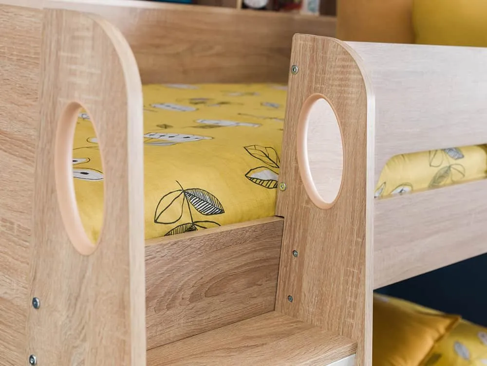 Julian Bowen Julian Bowen Orion Sonoma Oak Wooden Bunk Bed Frame