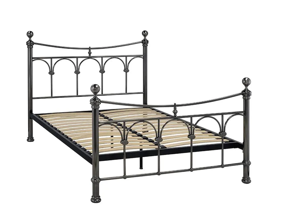 Limelight  Limelight Gamma 6ft Super King Size Antique Nickel Metal Bed Frame