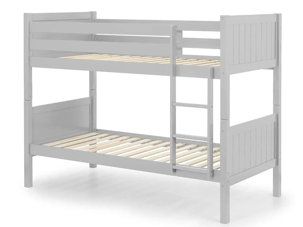 Julian Bowen Julian Bowen Bella 3ft Dove Grey Wooden Bunk Bed Frame