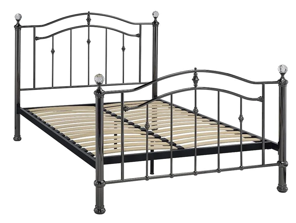 Limelight  Limelight Callisto 4ft6 Double Black Chrome Metal Bed Frame