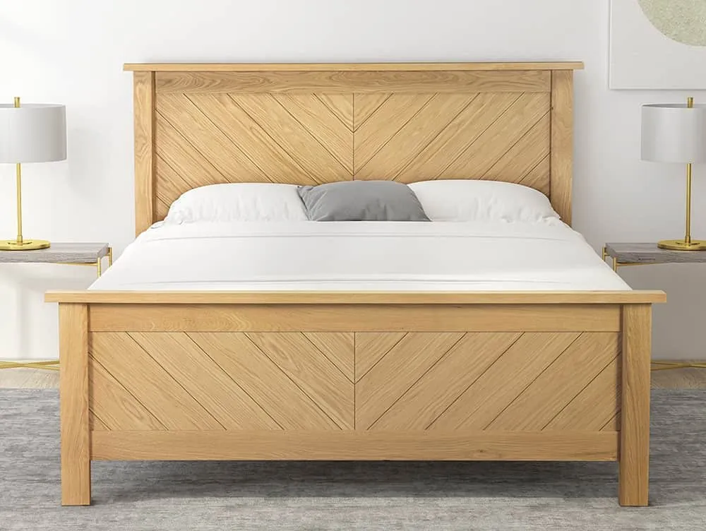 Limelight  Limelight Kenji 4ft6 Double Oak Wooden Bed Frame