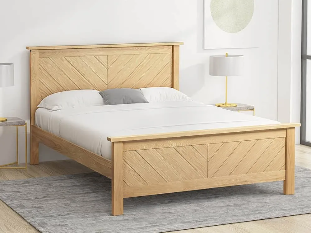 Limelight  Limelight Kenji 5ft King Size Oak Wooden Bed Frame