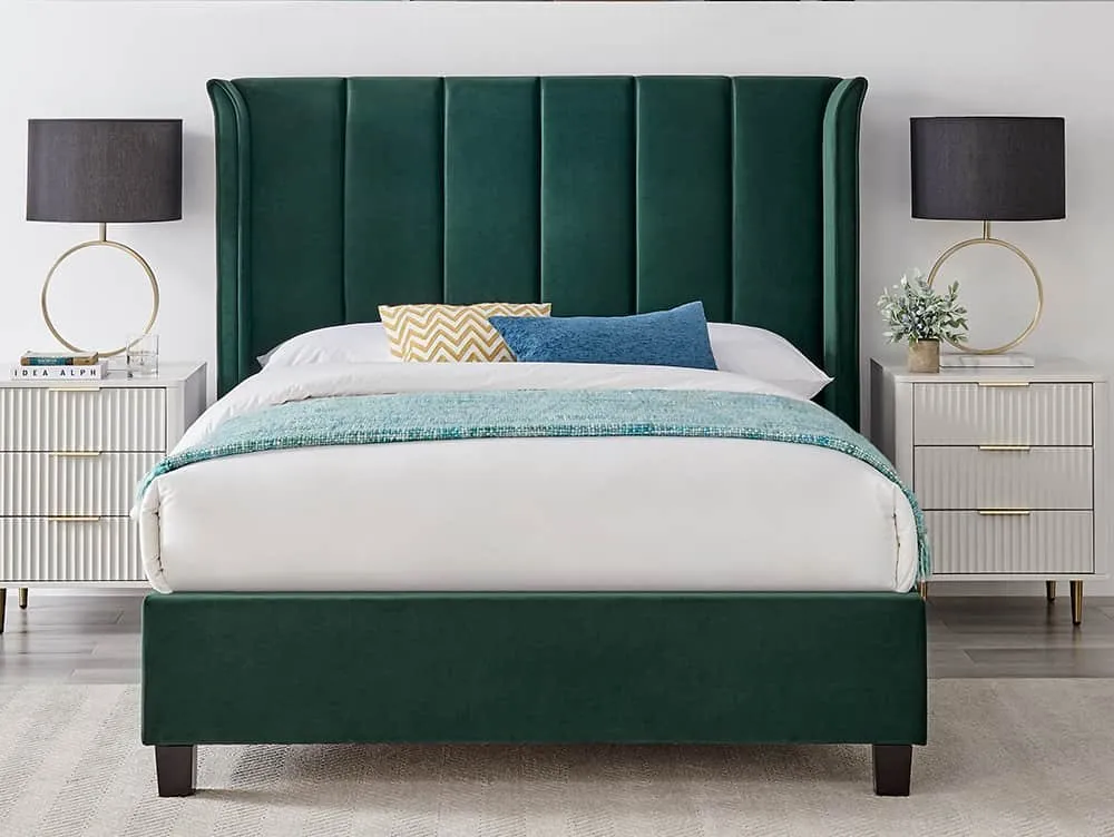 Limelight Limelight Sirius Emerald Green Fabric Bed Frame