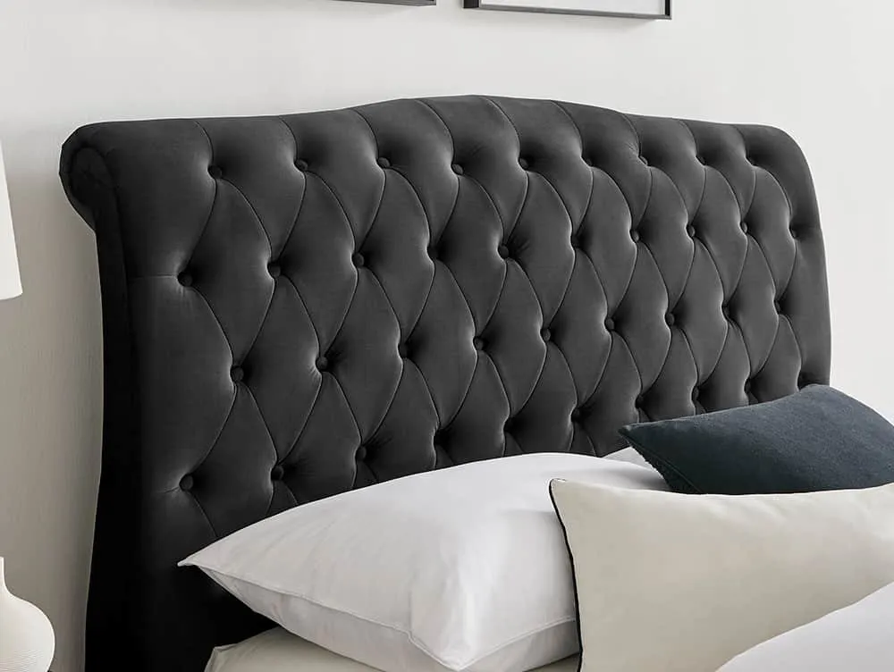 Limelight Limelight Flora Black Fabric Bed Frame