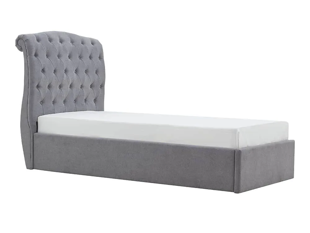 Limelight Limelight Flora Light Grey Fabric Ottoman Bed Frame