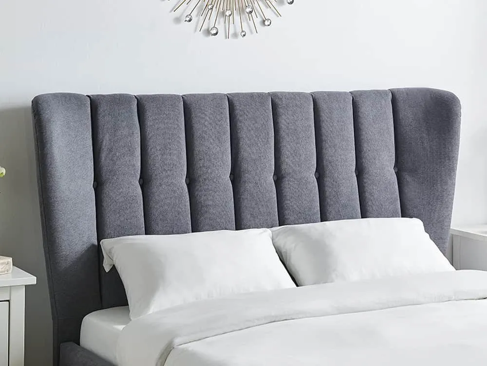 Limelight Tasya 5ft King Size Dark Grey Fabric Bed Frame