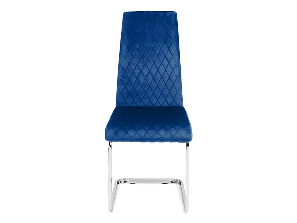 Julian Bowen Julian Bowen Calabria Blue Velvet Dining Chair