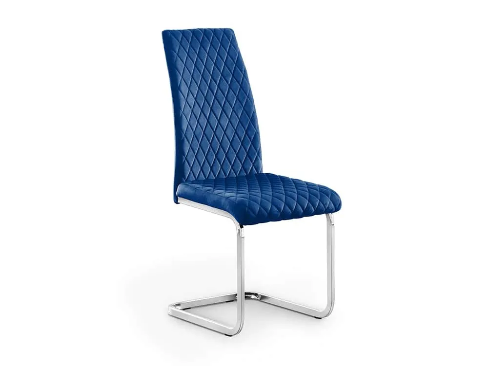 Julian Bowen Julian Bowen Calabria Blue Velvet Dining Chair