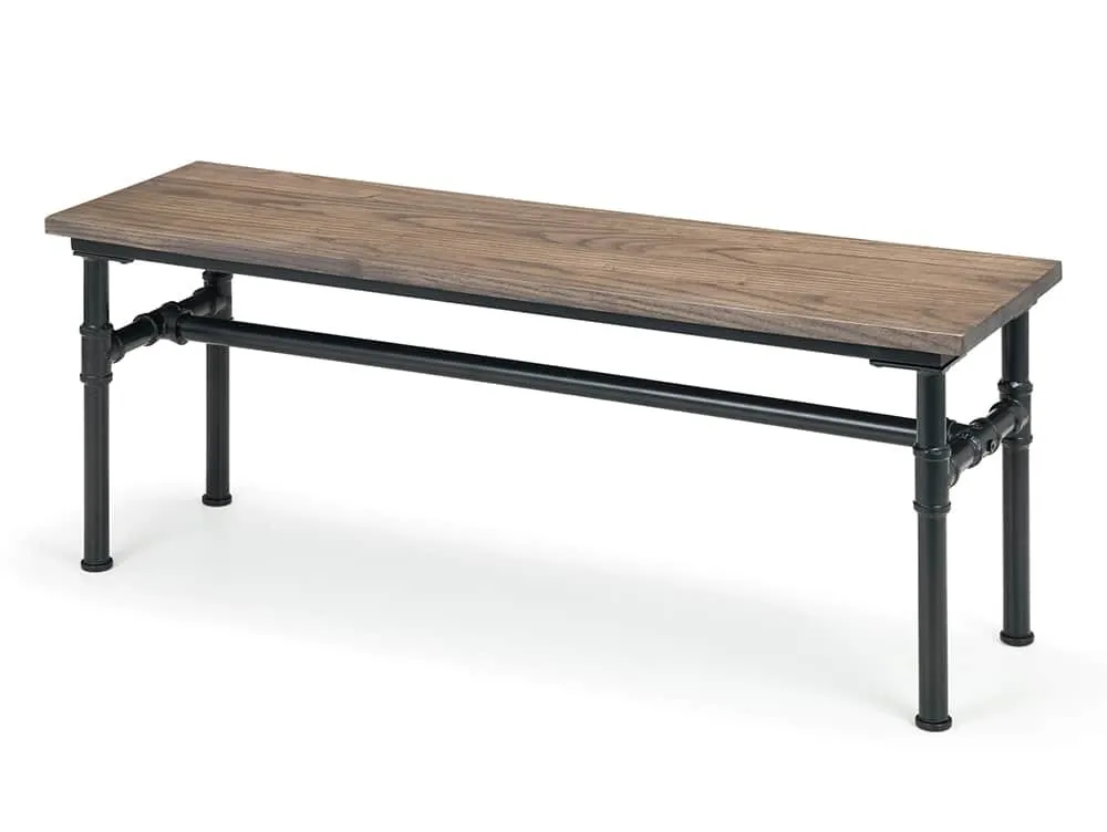 Julian Bowen Julian Bowen Carnegie 120cm Mocha Elm Dining Bench