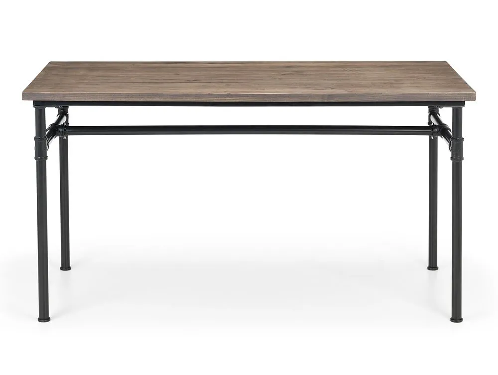 Julian Bowen Julian Bowen Carnegie 140cm Mocha Elm Dining Table