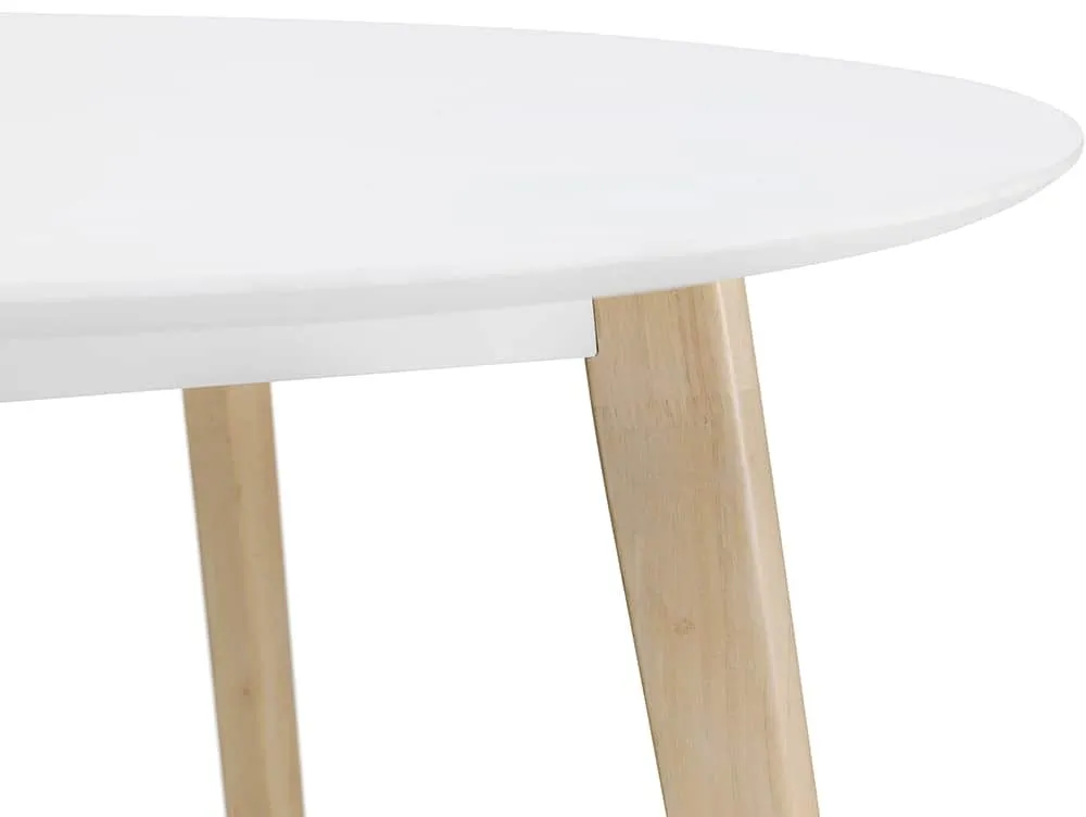 Julian Bowen Julian Bowen Casa 100cm White and Limed Oak Dining Table