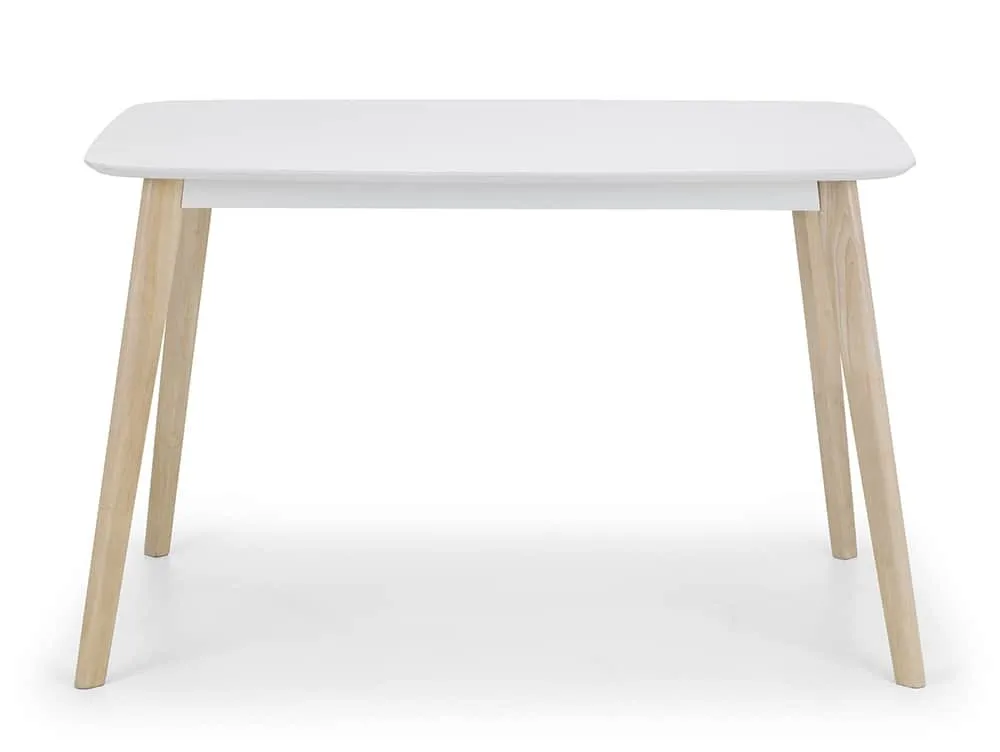 Julian Bowen Julian Bowen Casa 120cm White and Limed Oak Dining Table