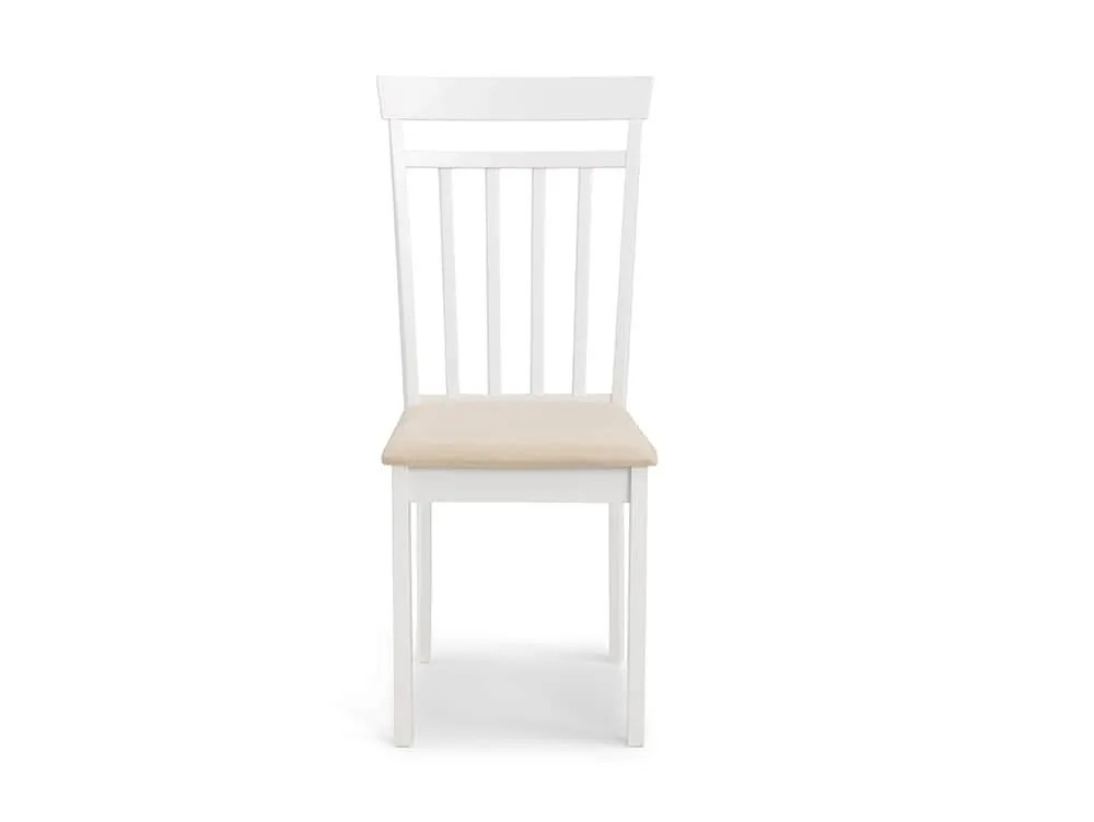 Julian Bowen Julian Bowen Coast Set of 2 White Wooden Dining Chairs