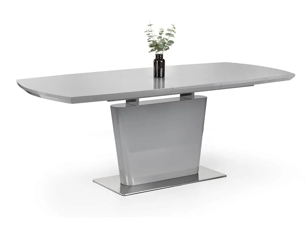 Julian Bowen Julian Bowen Como 160cm Grey High Gloss Extending Dining Table