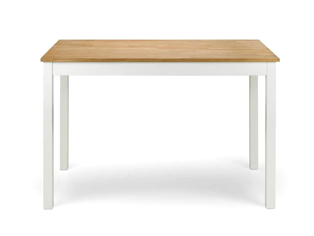 Julian Bowen Julian Bowen Coxmoor 118cm Ivory and Oak Dining Table