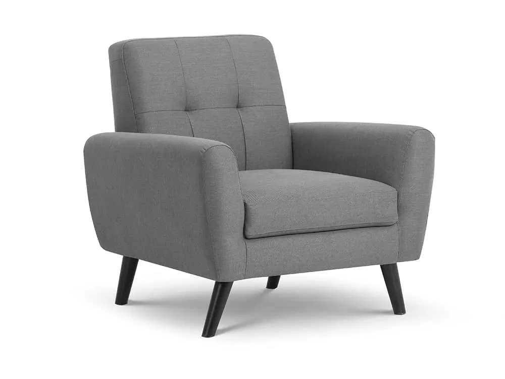 Julian Bowen Julian Bowen Monza Grey Linen Arm Chair