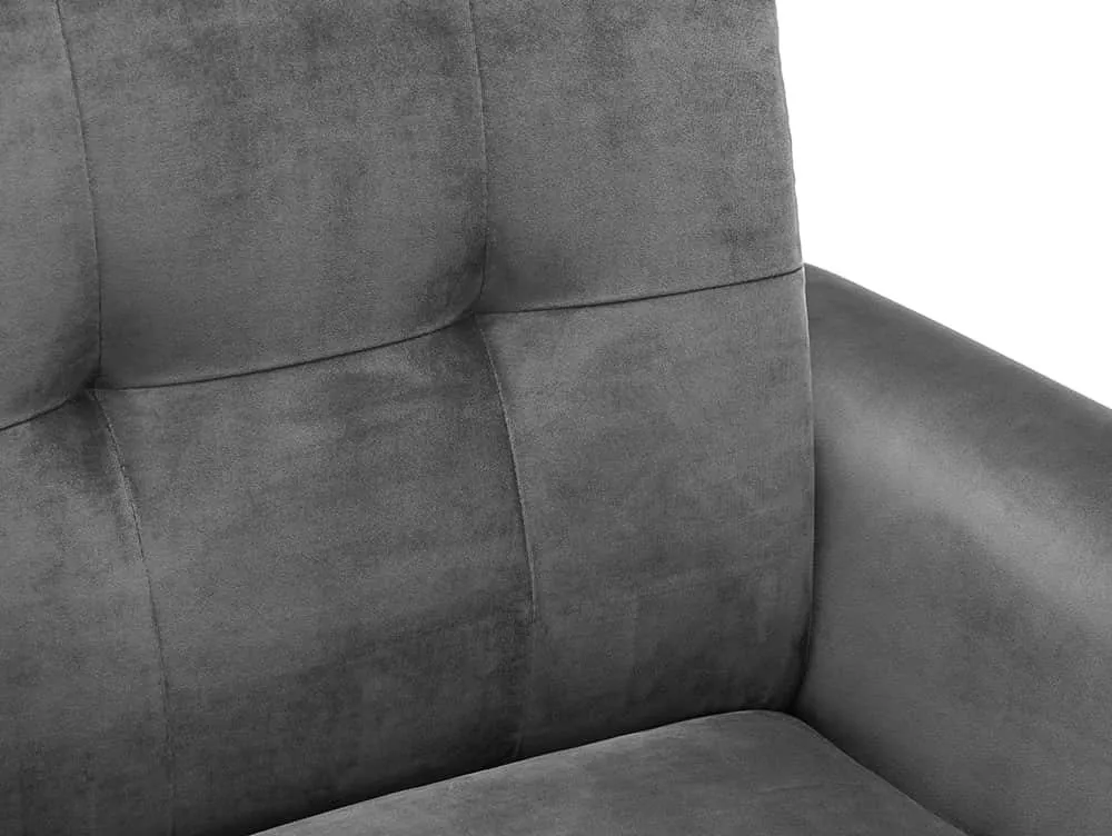 Julian Bowen Julian Bowen Monza Grey Velvet Arm Chair