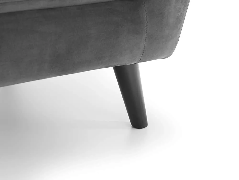 Julian Bowen Julian Bowen Monza Grey Velvet Arm Chair