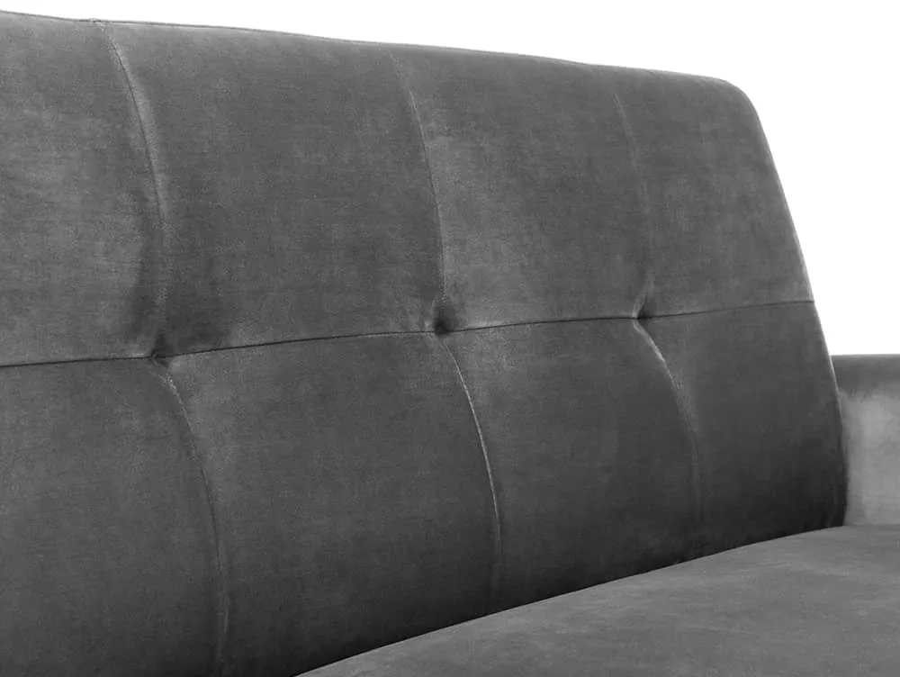 Julian Bowen Julian Bowen Monza Grey Velvet Sofa Bed