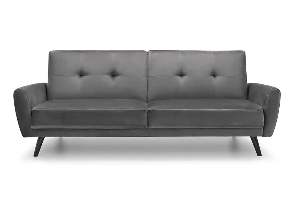 Julian Bowen Julian Bowen Monza Grey Velvet Sofa Bed