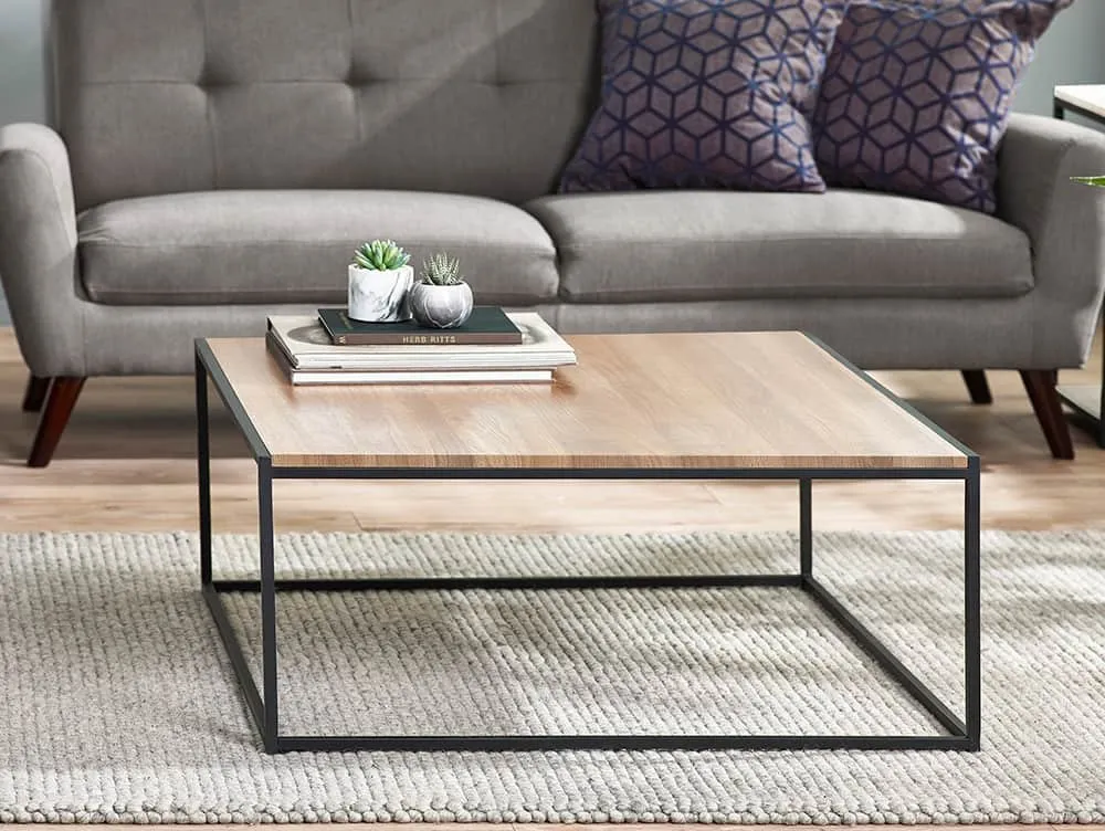 Julian Bowen Julian Bowen Tribeca Sonoma Oak Square Coffee Table