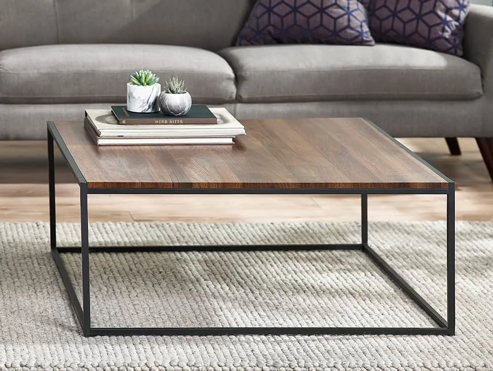 Julian Bowen Julian Bowen Tribeca Walnut Effect Square Coffee Table