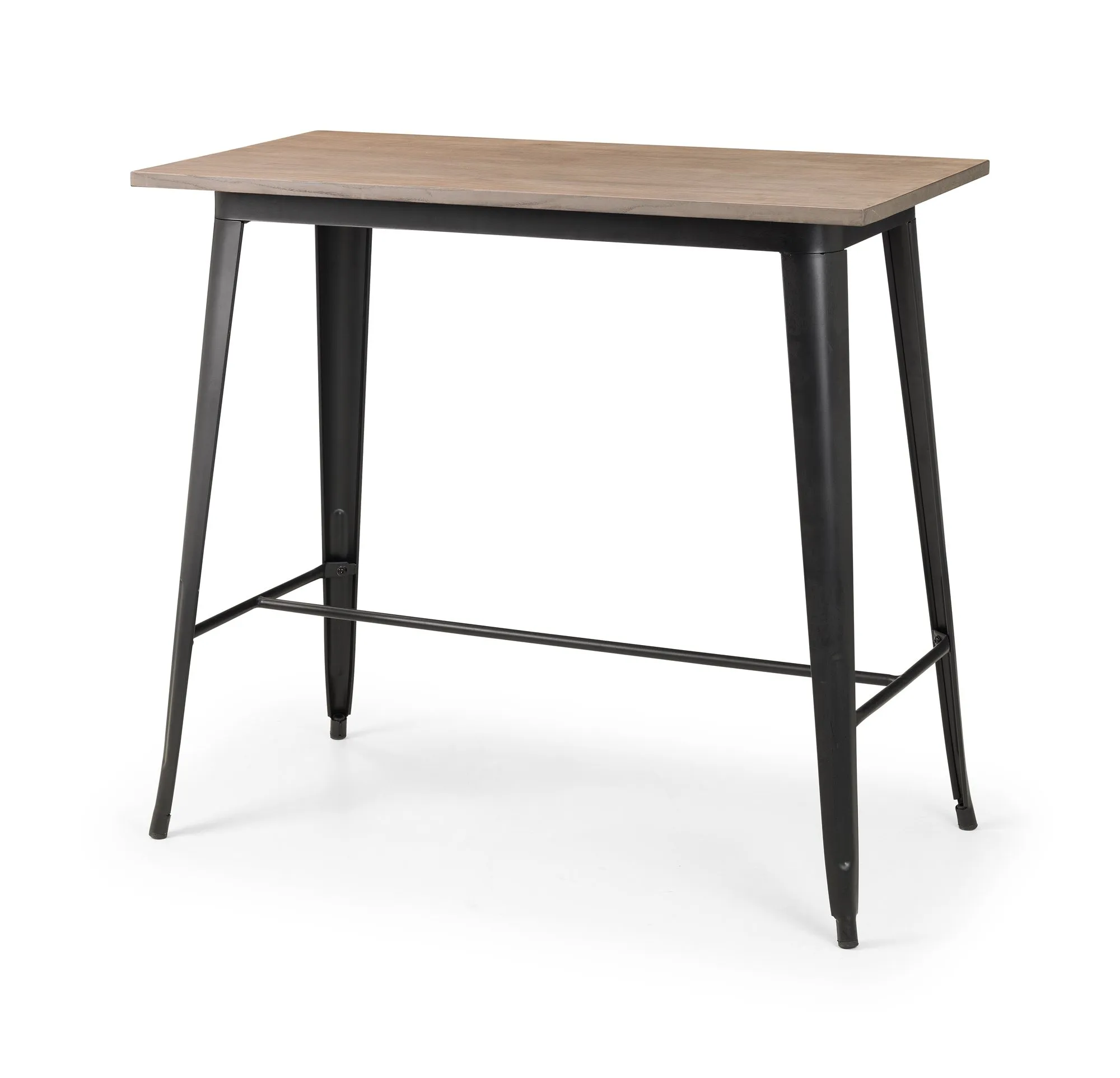 Julian Bowen Julian Bowen Grafton 120cm Mocha Elm and Black Bar Table