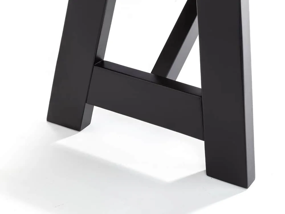 Julian Bowen Julian Bowen Hockley 140cm Black and Light Oak Dining Bench