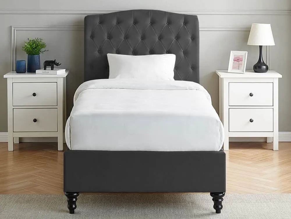 Limelight Limelight Flora Black Fabric Bed Frame