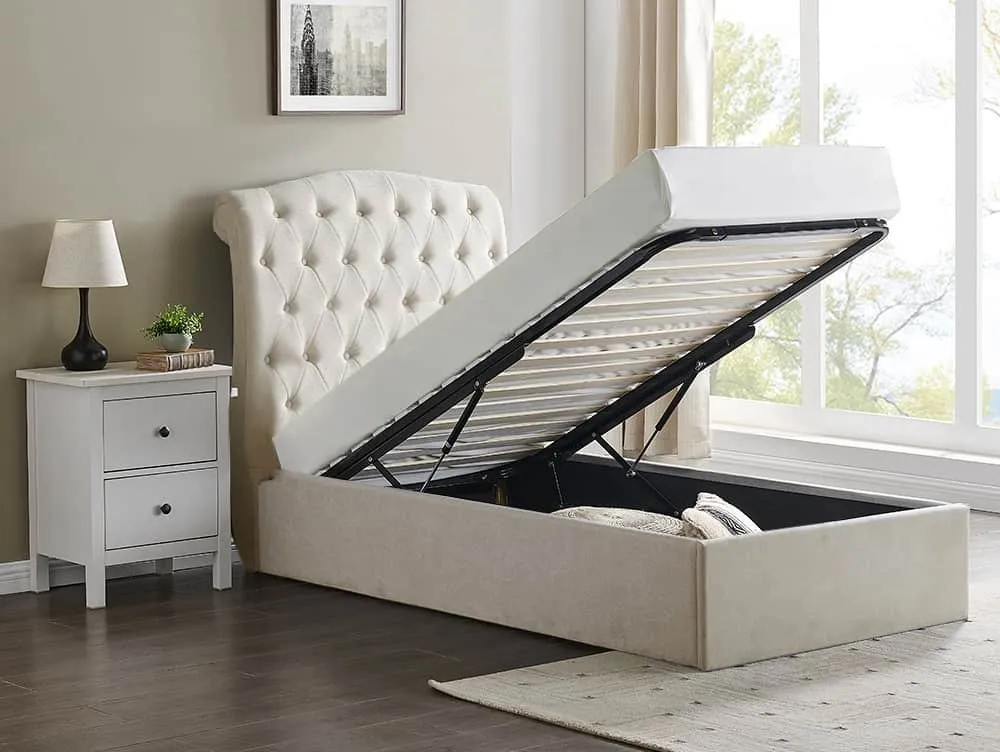 Limelight Limelight Flora Natural Fabric Ottoman Bed Frame