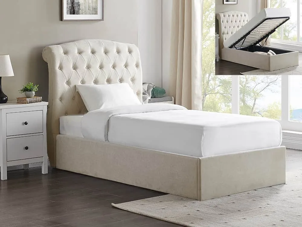 Limelight Limelight Flora Natural Fabric Ottoman Bed Frame