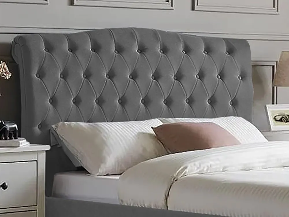 Limelight Limelight Flora Dark Grey Fabric Bed Frame