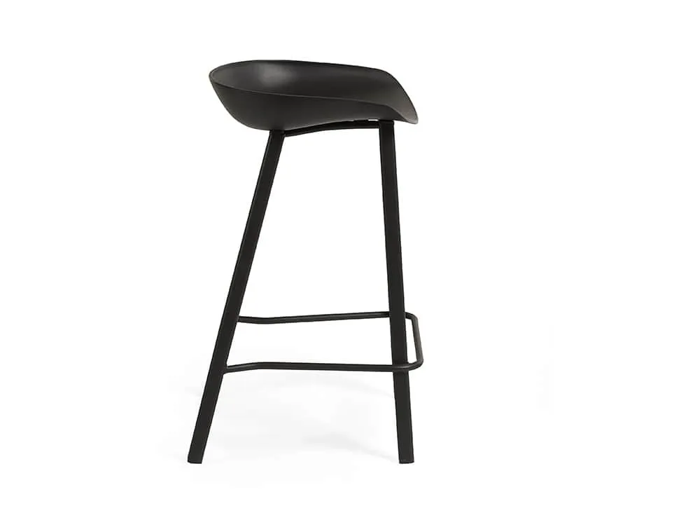 Julian Bowen Julian Bowen Renzo Set of 2 Black Bar Stools