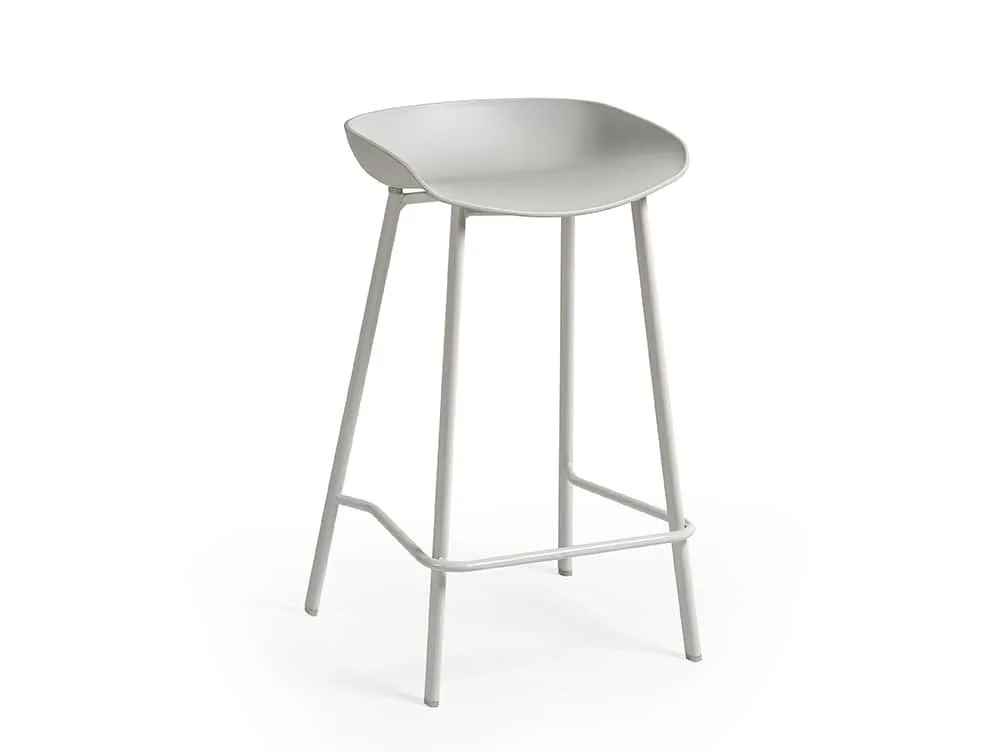 Julian Bowen Julian Bowen Renzo Set of 2 Grey Bar Stools