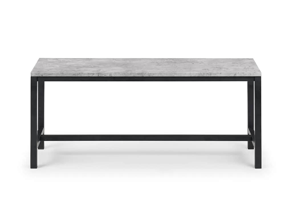 Julian Bowen Julian Bowen Staten 110cm Concrete Effect Dining Bench